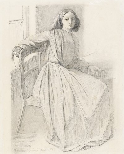 Portrait of Elizabeth Siddal, 1854-56 by Dante Gabriel Charles Rossetti